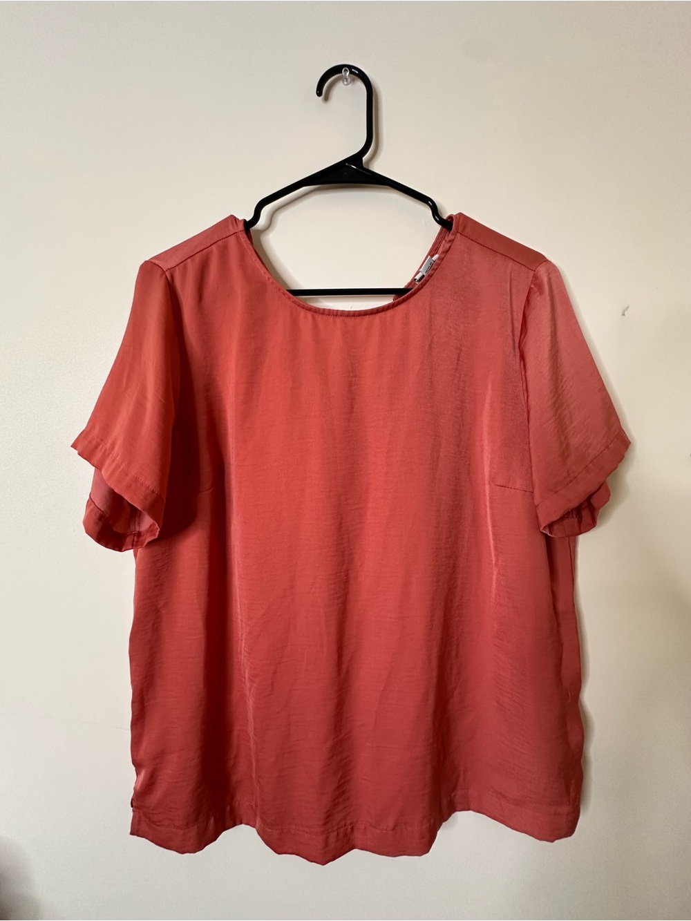 a‎ new day Coral Short Sleeve Flutter Blouse A1-010